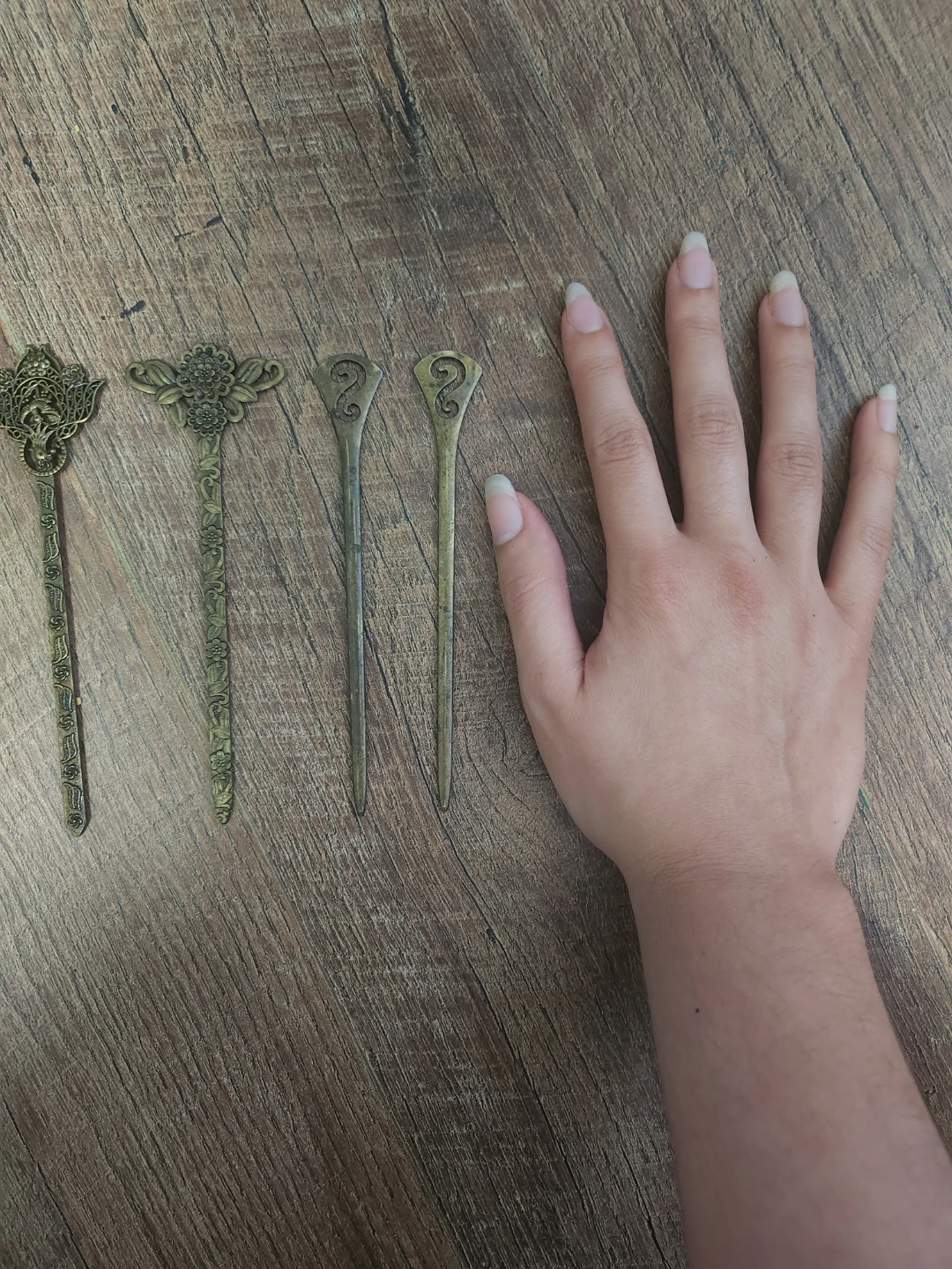 Bronze Tone Hair Stick Set - photo 3