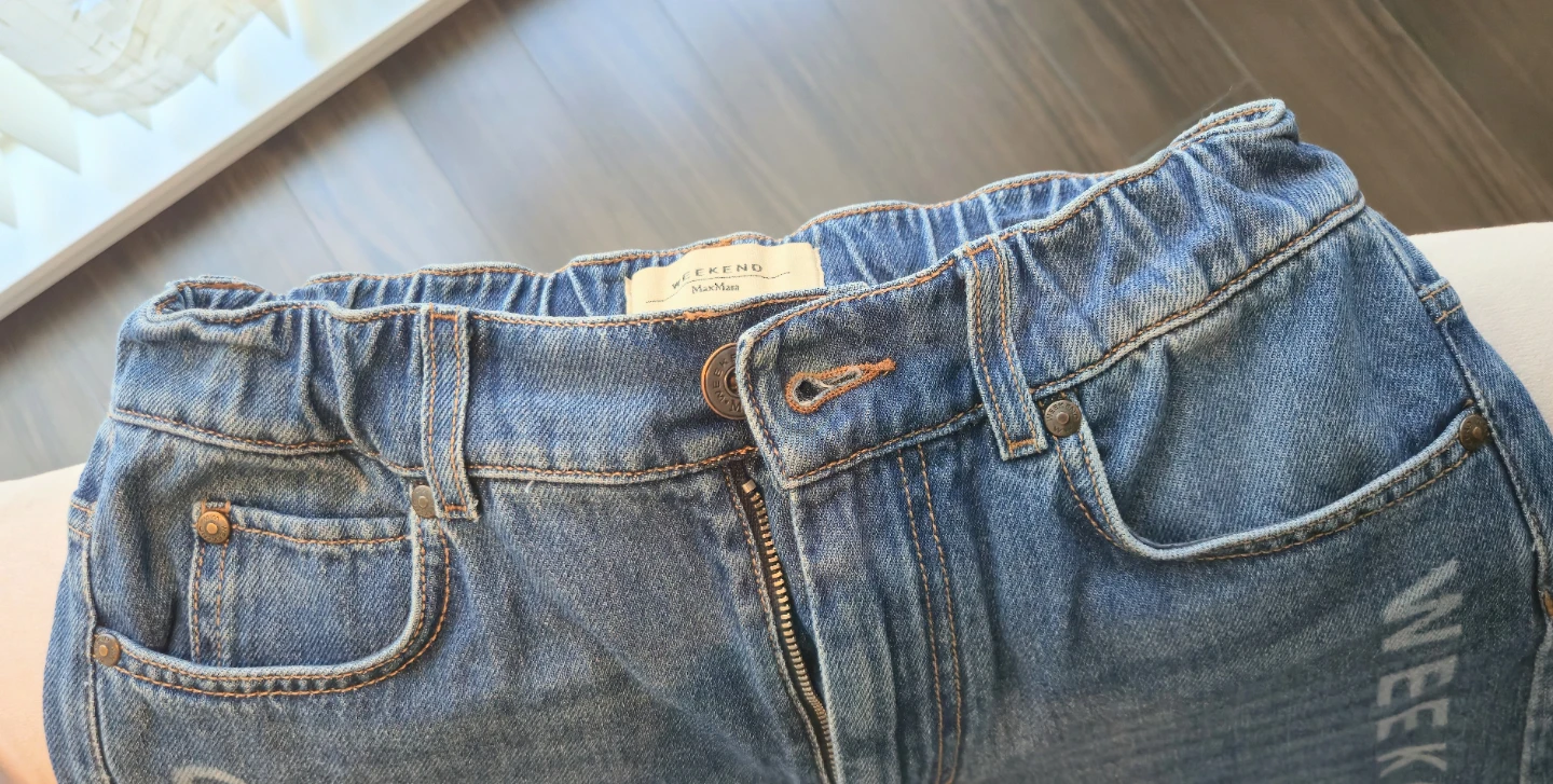 WEEKEND MaxMara - LOGO print 5-pocket jeans - photo 2