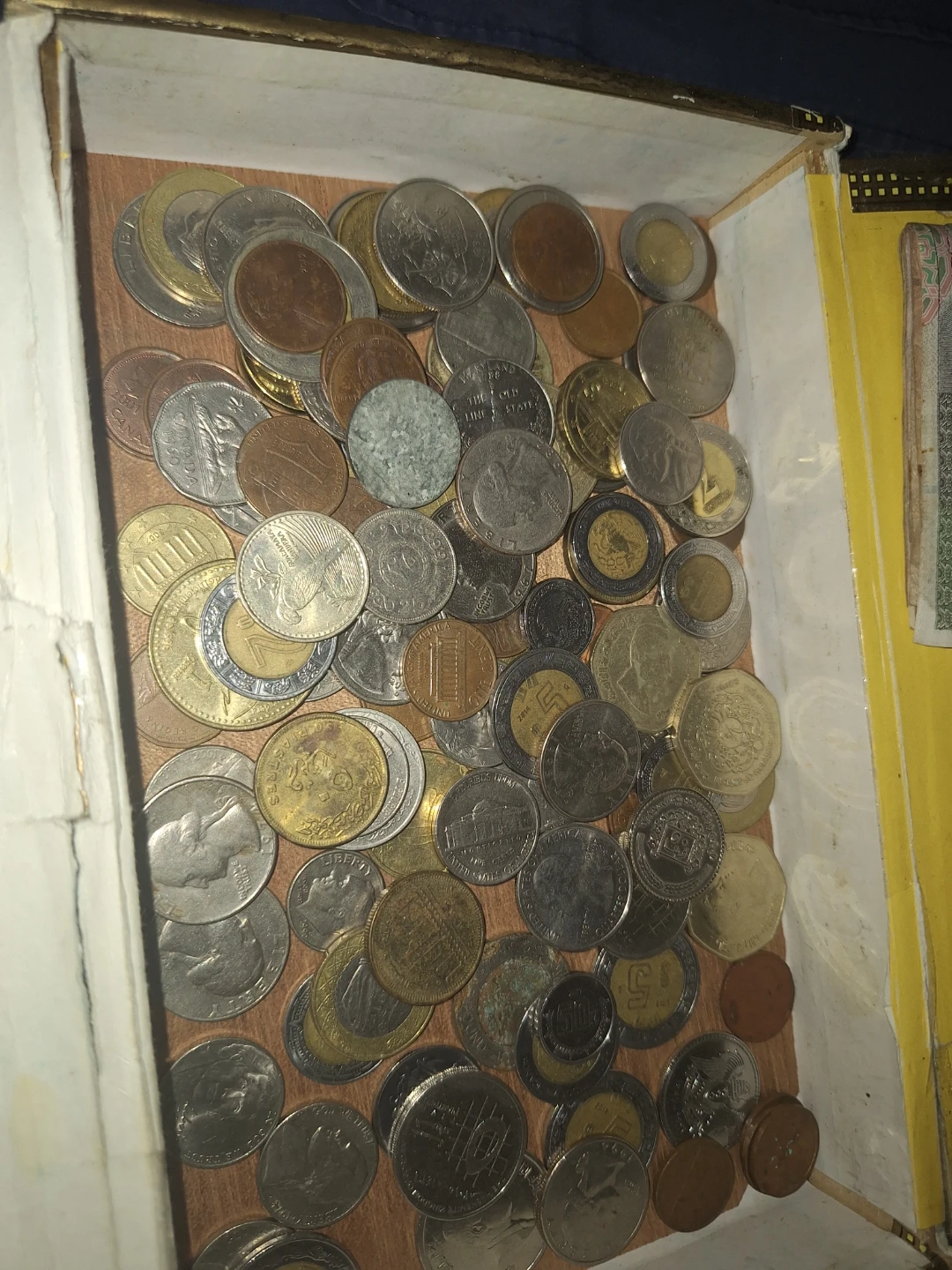 Assorted Coin Collection Box