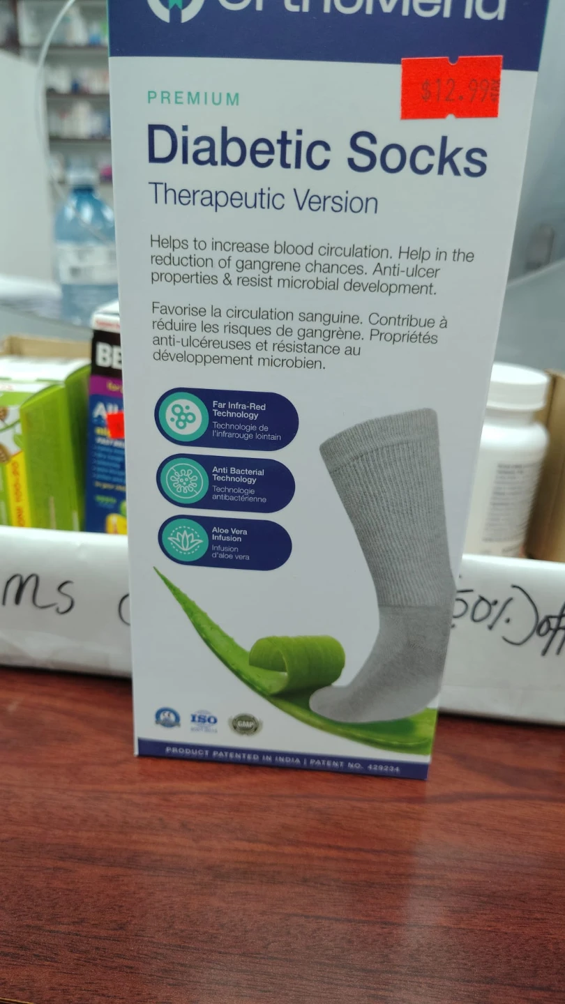 Orthomend Premium Diabetic Socks - Therapeutic Version