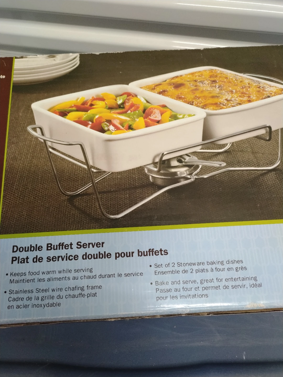 Hometrends Double Buffet Server