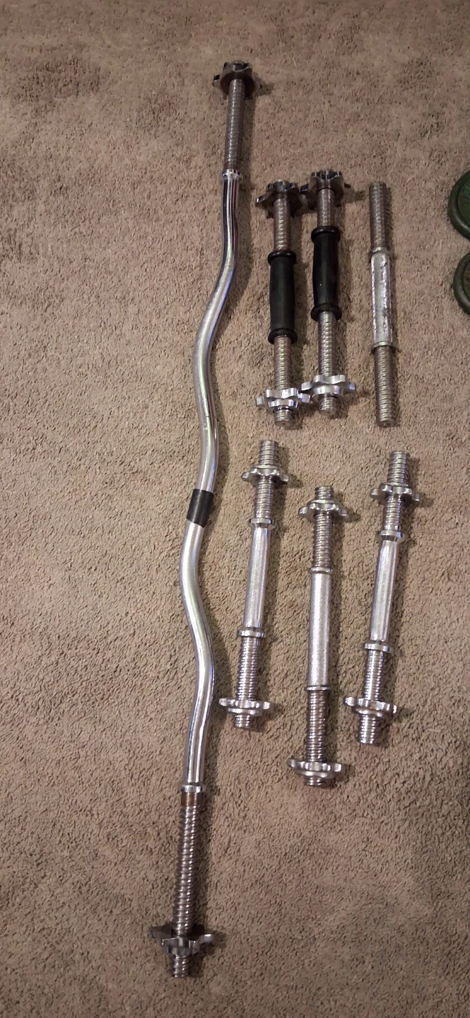 York Barbell Weight Plates & Dumbbell/Barbell Set - photo 2