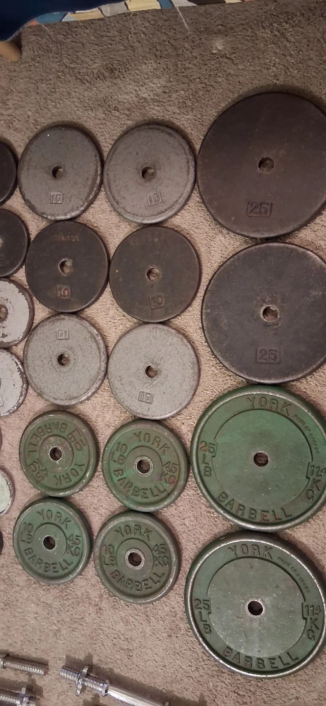 York Barbell Weight Plates & Dumbbell/Barbell Set - photo 3