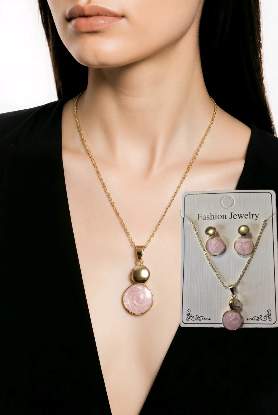 Fashion Jewelry Necklace and Earrings Set - photo 5