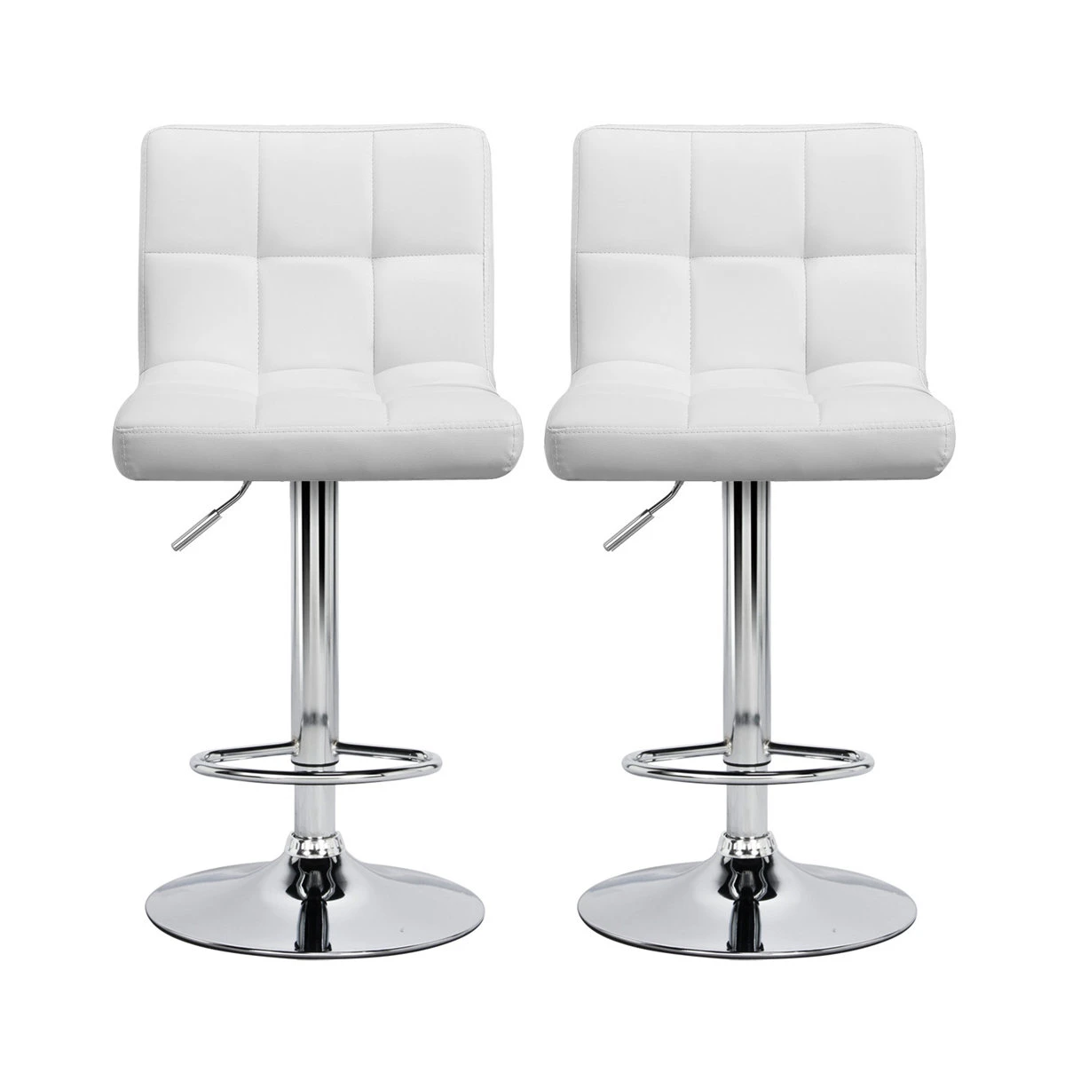 Set of 3** White Adjustable Bar Stools - photo 3