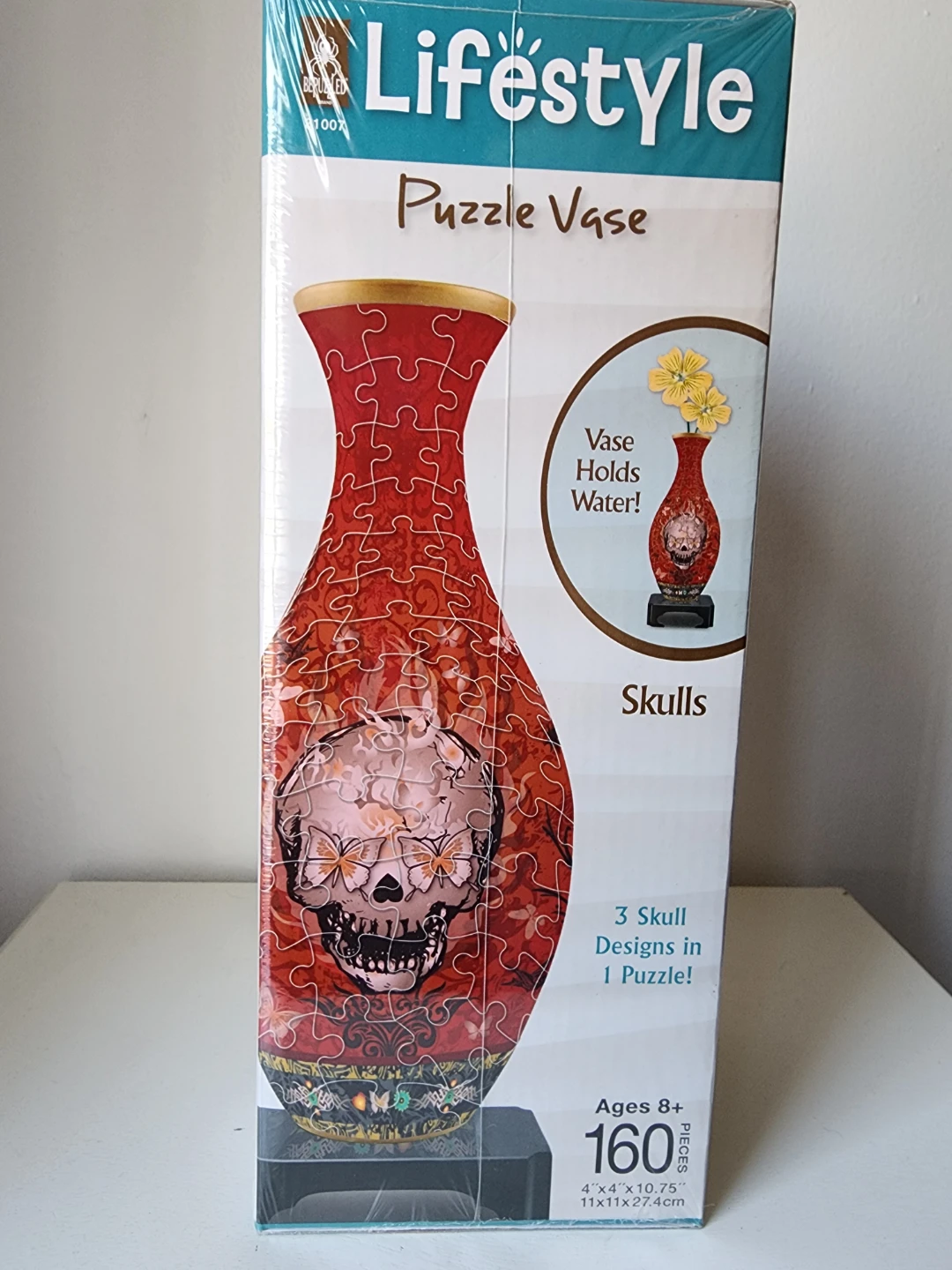 Lifestyle Puzzle Vase * Skulls * Flower * DIY * NEW - photo 3