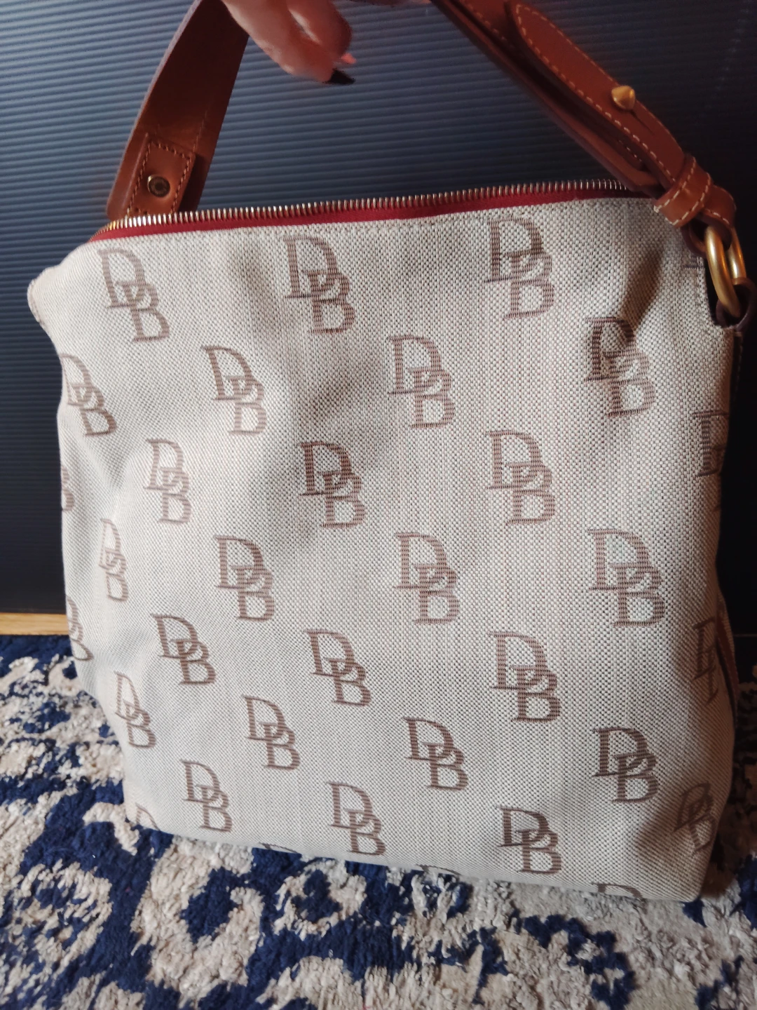 Dooney & Bourke Monogram Canvas Satchel Handbag - photo 2
