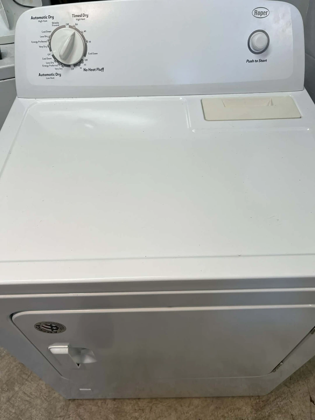 Roper White Clothes Dryer