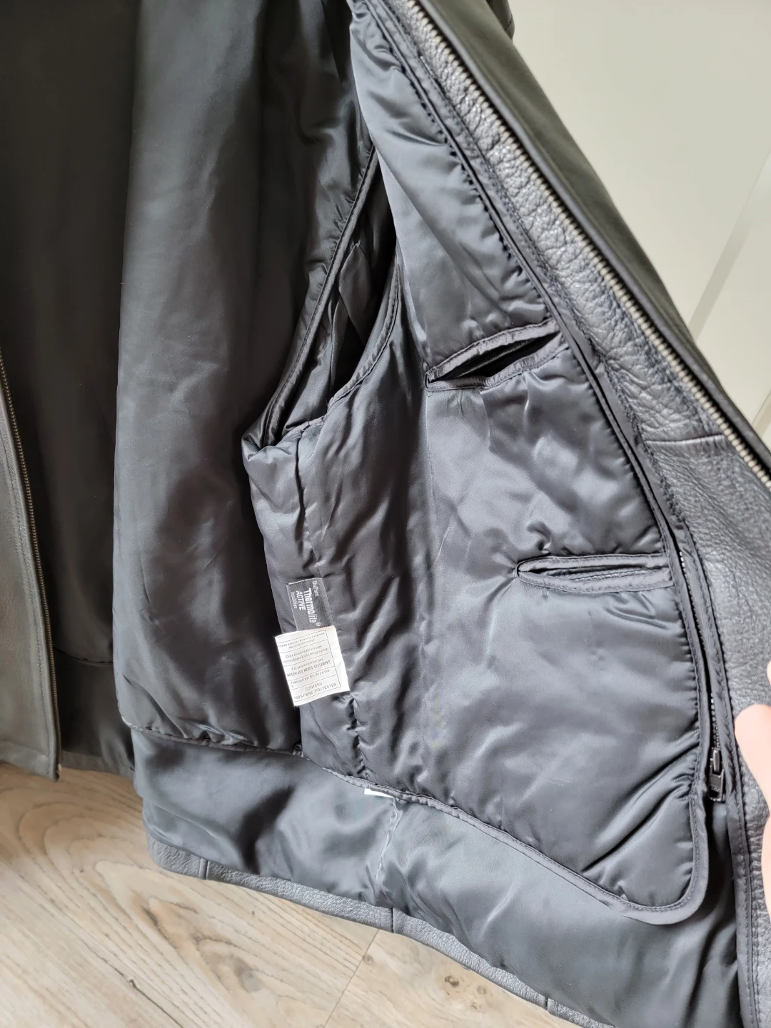 Danier Black Leather Jacket XL/TG - photo 2