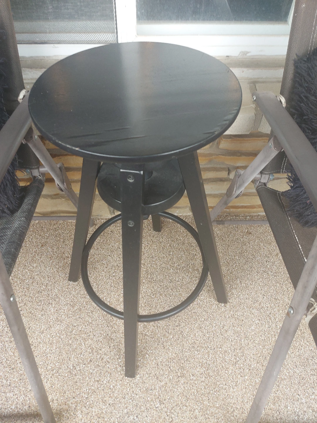 Black Round Bar Table - photo 2