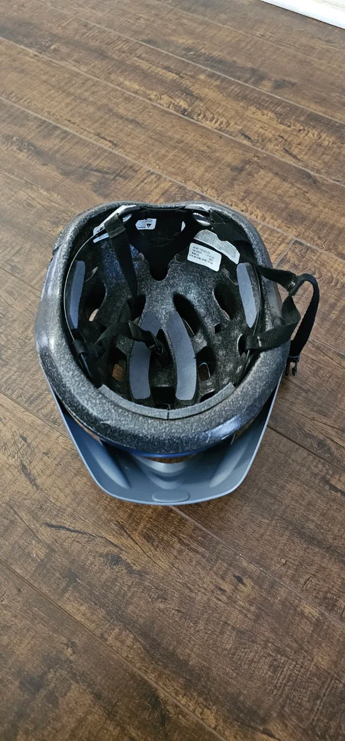 Blue and Grey Cycling Helmet - photo 2
