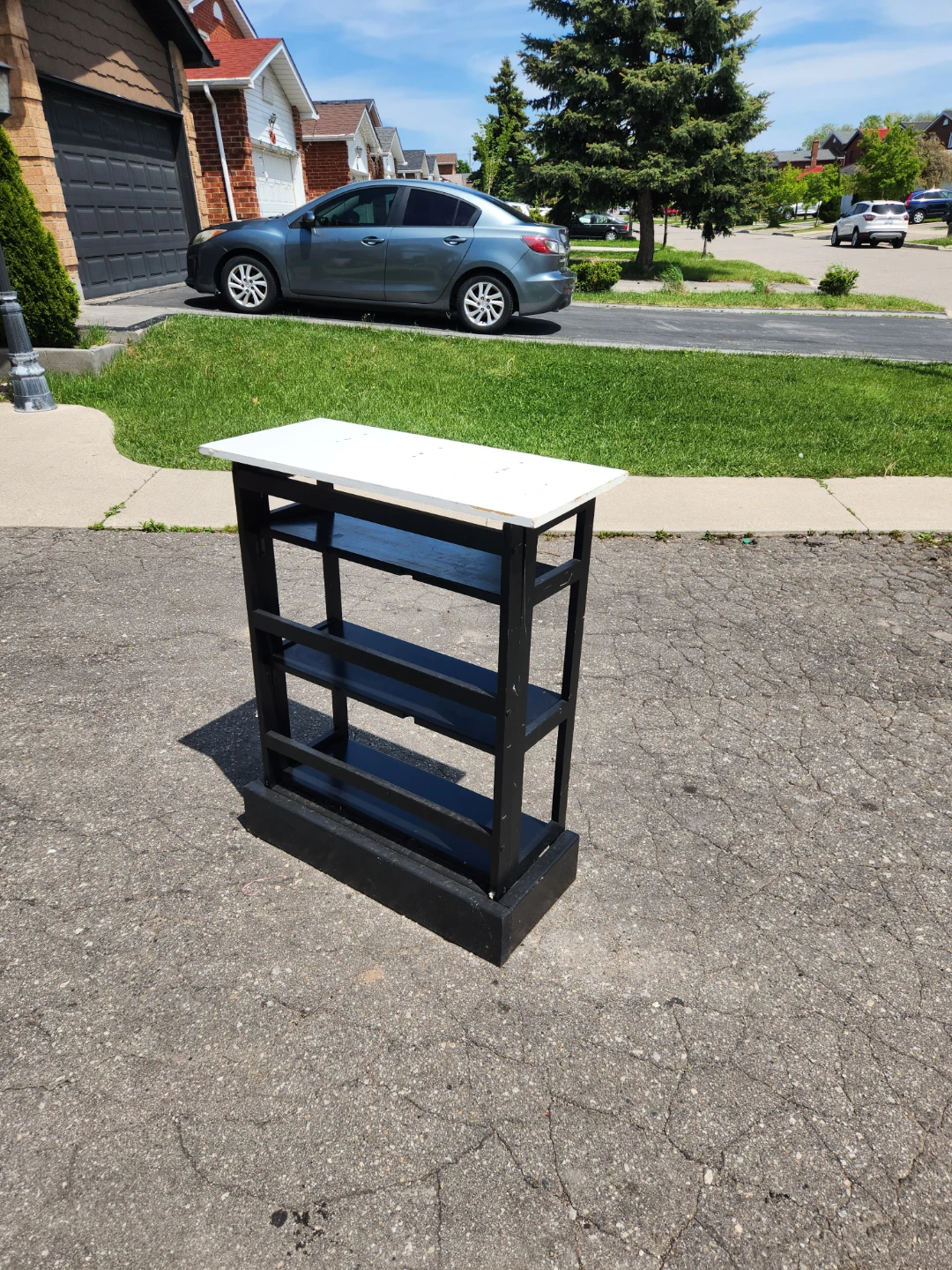 Wooden 3-Tier Shelf Unit - photo 2