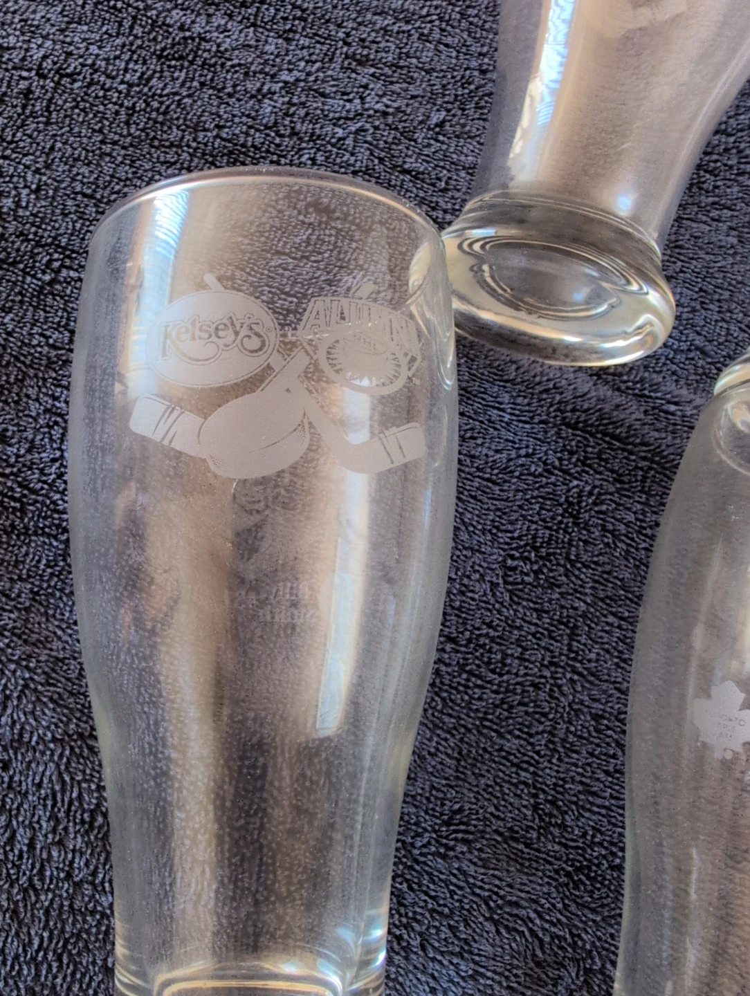 Set of 6 Vintage Kelsey's Beer Glasses with Hockey Hall of Fame - photo 2