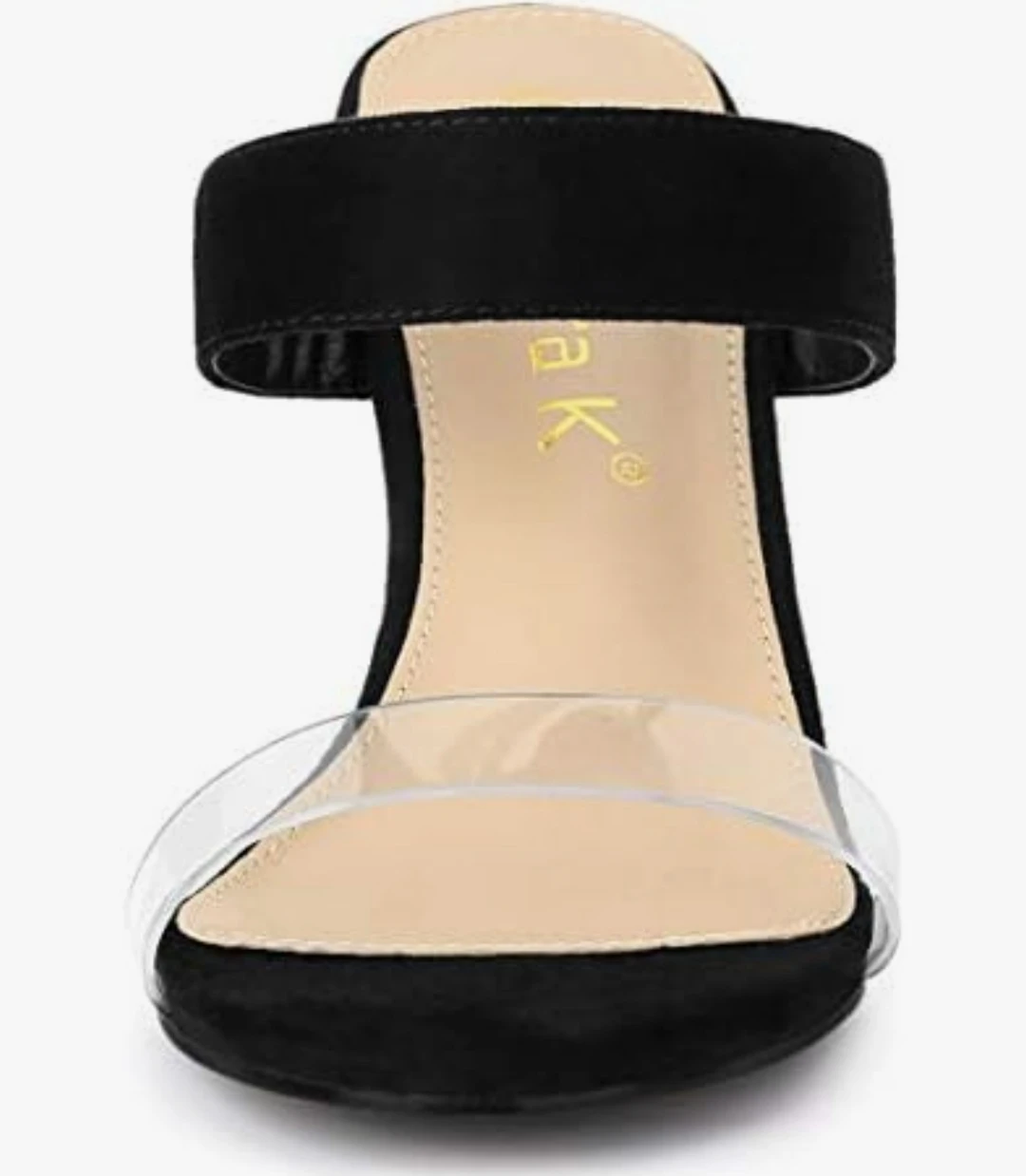 Brand new AllegravK Women's Clear Strap Stilleto Heel Slides - photo 4
