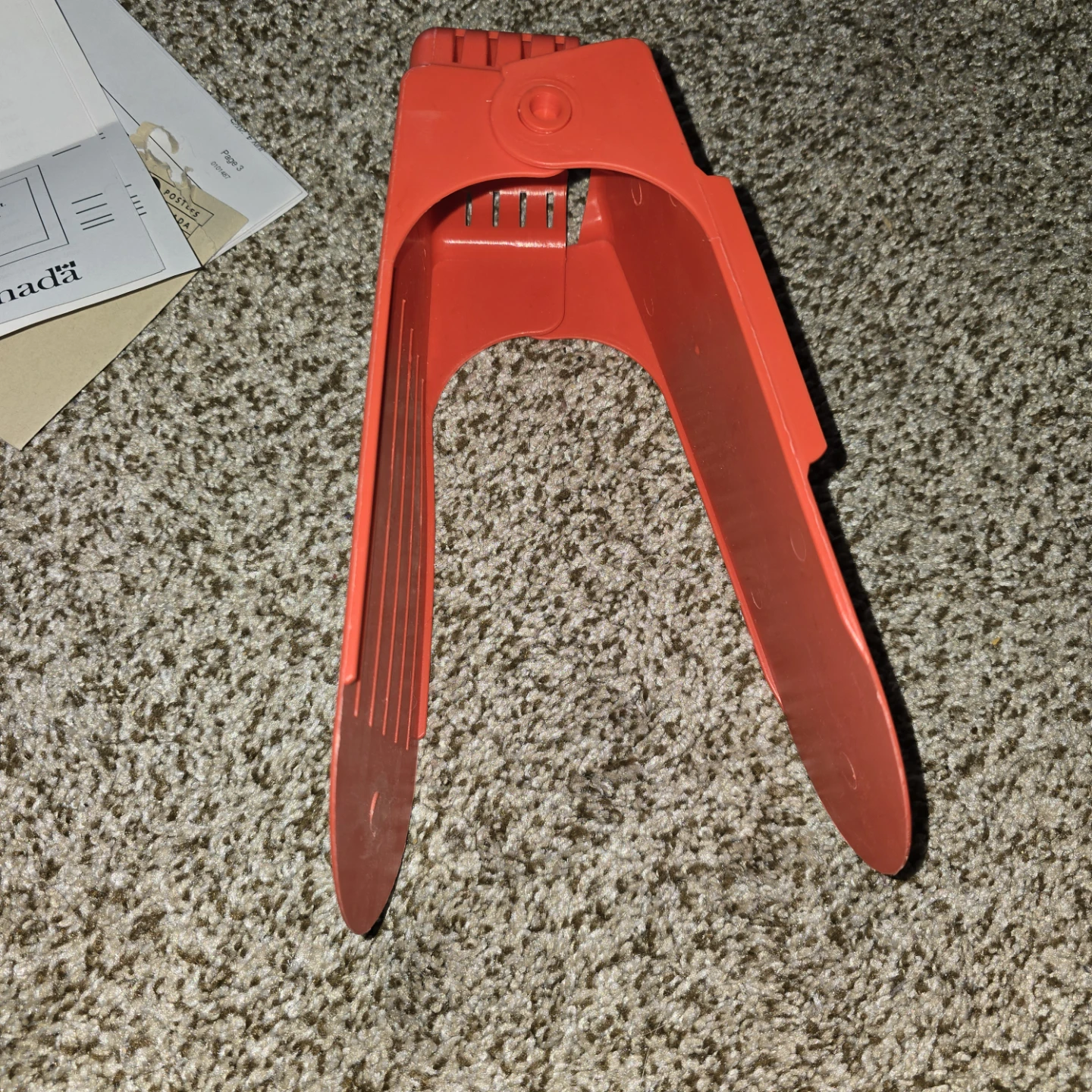Red Plastic Shoe Horn Helper