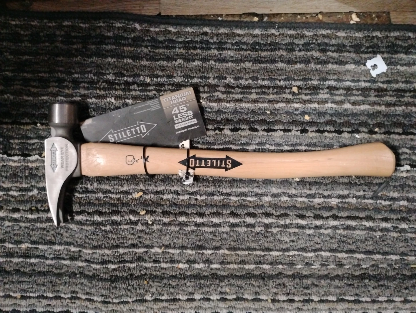 Stiletto Titanium Head Hammer with Hickory Handle