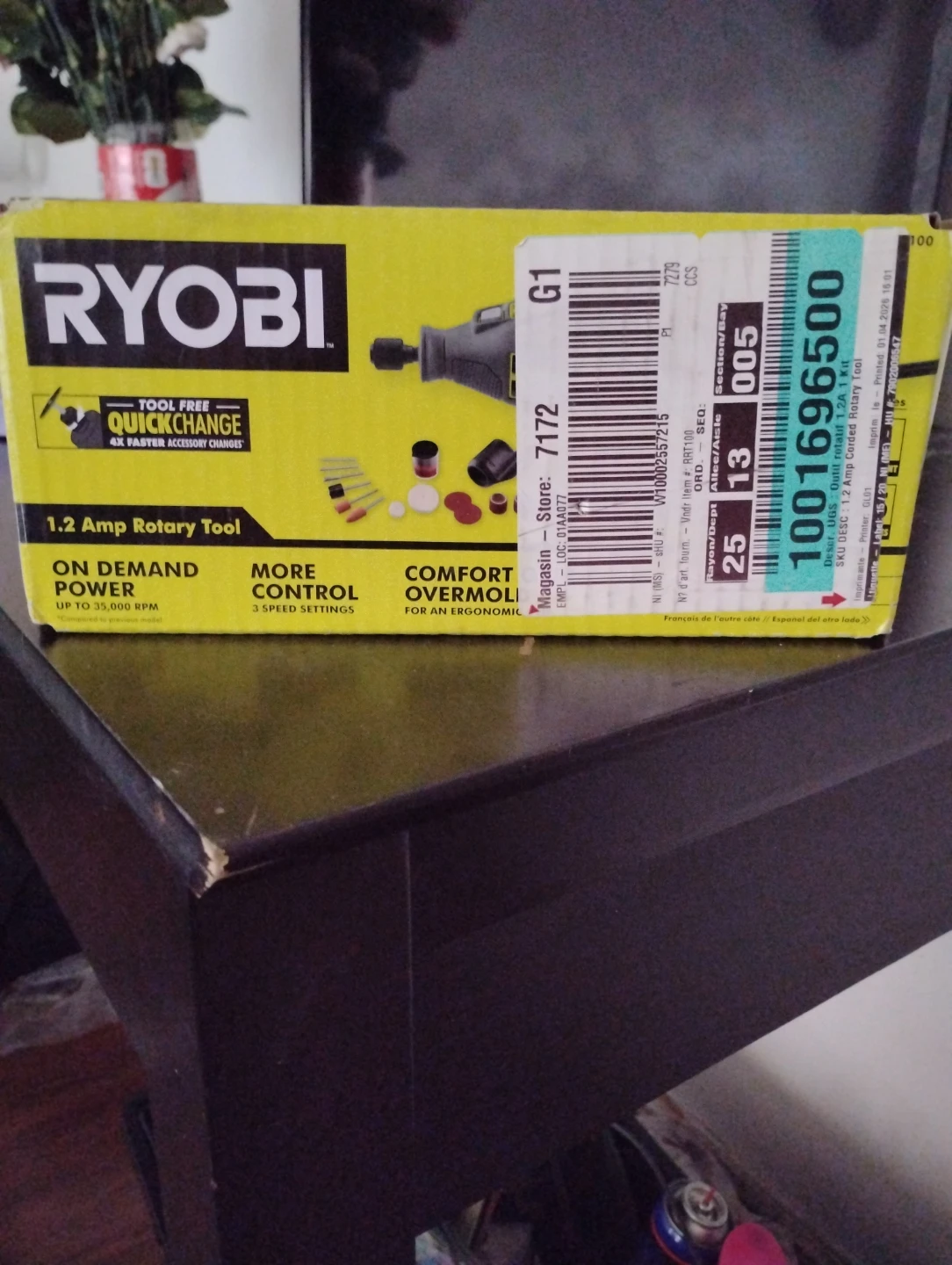 Ryobi 1.2 Amp Rotary Tool with 15 Accessories