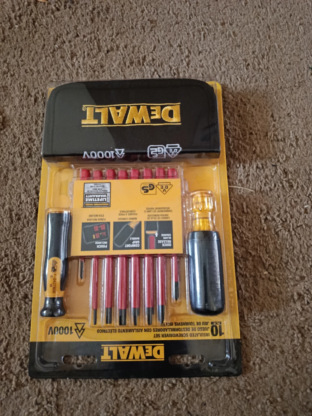 DeWalt 10-Piece Insulated Screwdriver Set 1000V