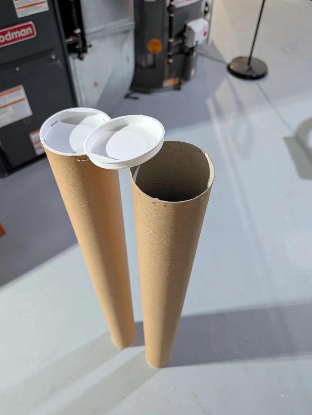 Lot of 2 Cardboard Poster Tubes