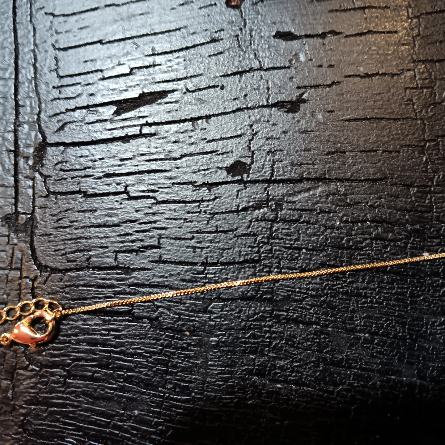 Gold Necklace with Crystal Pendant - photo 4