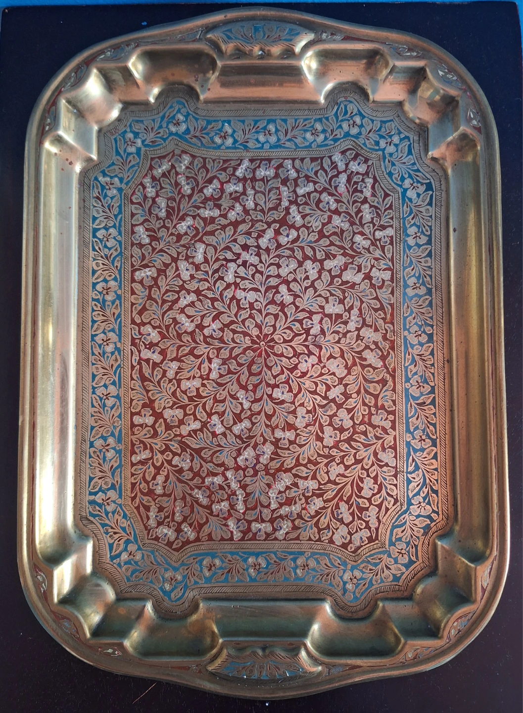 Vintage  Brass Serving Tray
