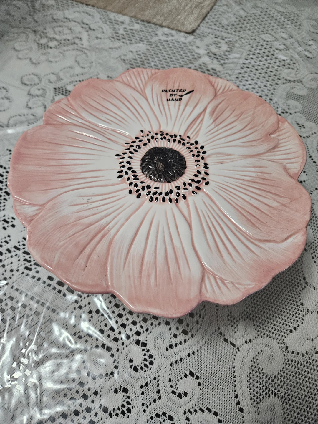 Pink Flower Shaped Cake Stand