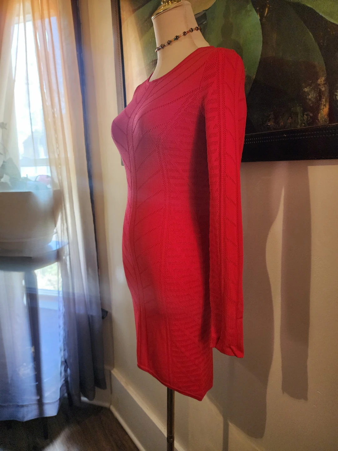 Torn by Ronny Kobo Red Knit Dress Size S - photo 2