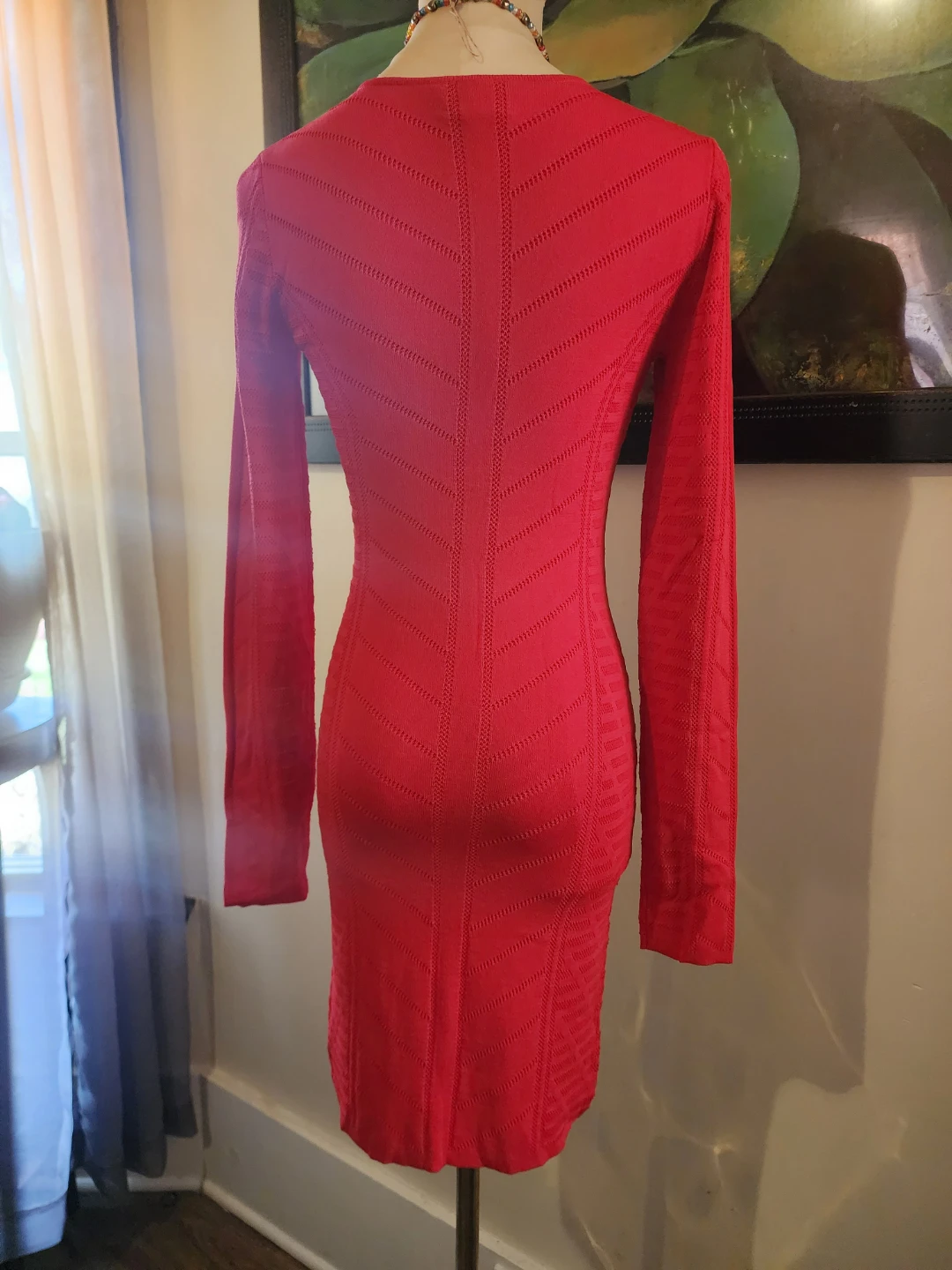 Torn by Ronny Kobo Red Knit Dress Size S - photo 3