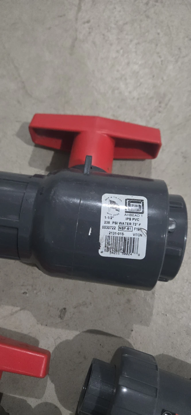Hayward True Union Ball Check Valve and Assorted PVC Fittings