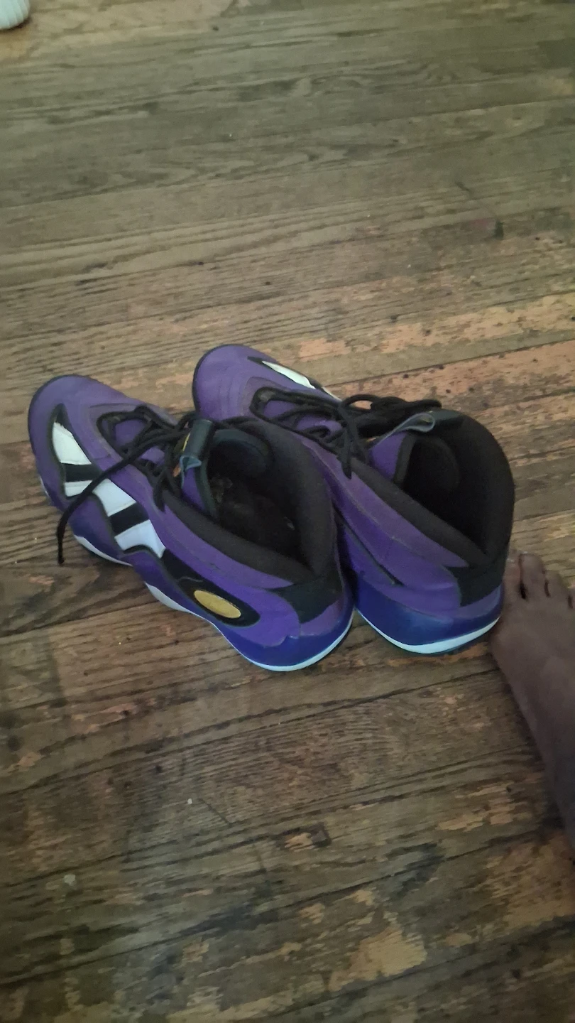 Adidas Purple Basketball Shoes