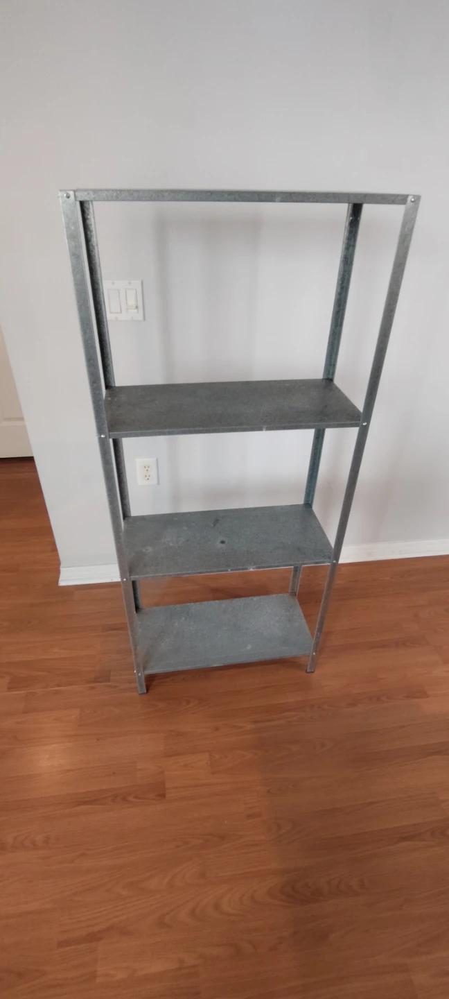 Galvanized Metal Shelving Unit - photo 3