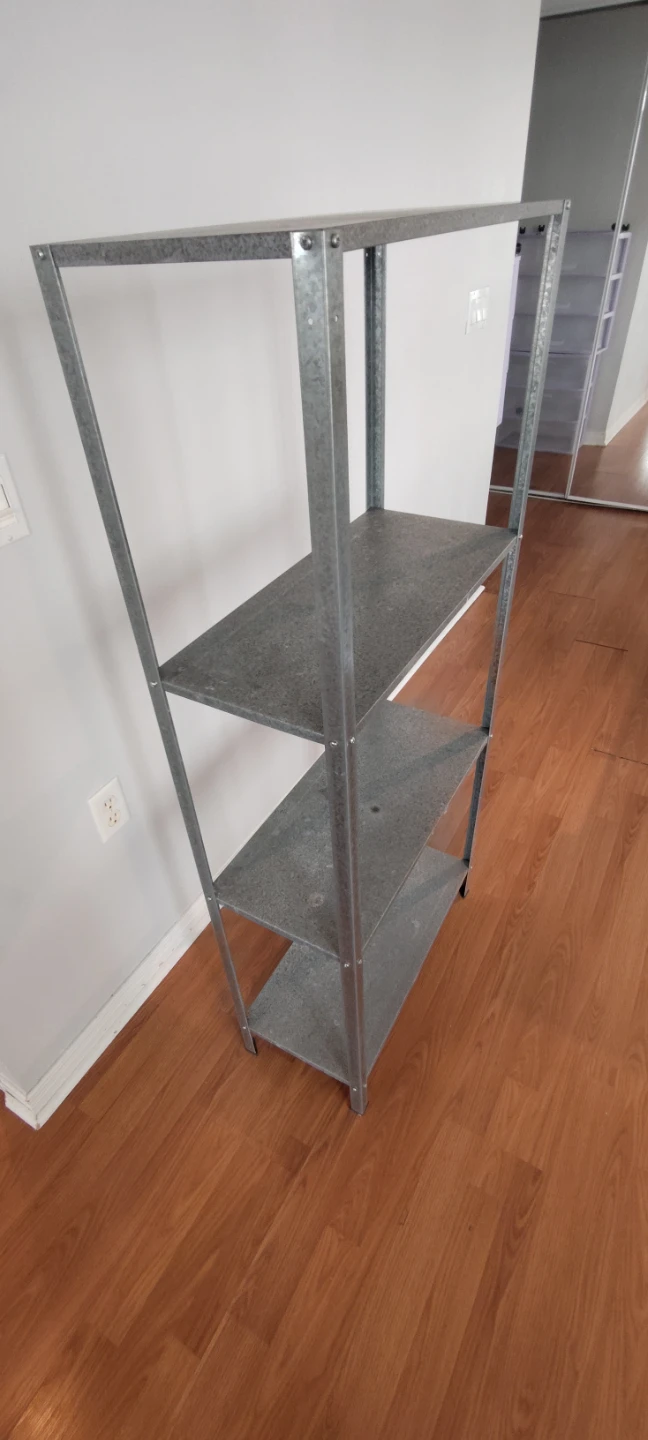 Galvanized Metal Shelving Unit - photo 4