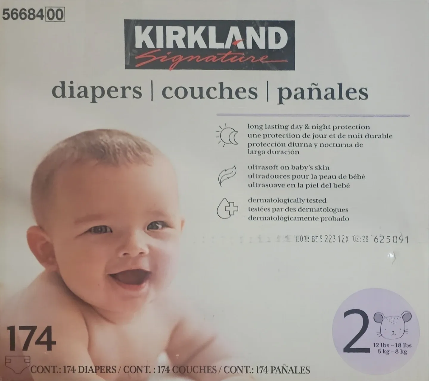 Kirkland Signature Size 2 Diapers - 174 Count