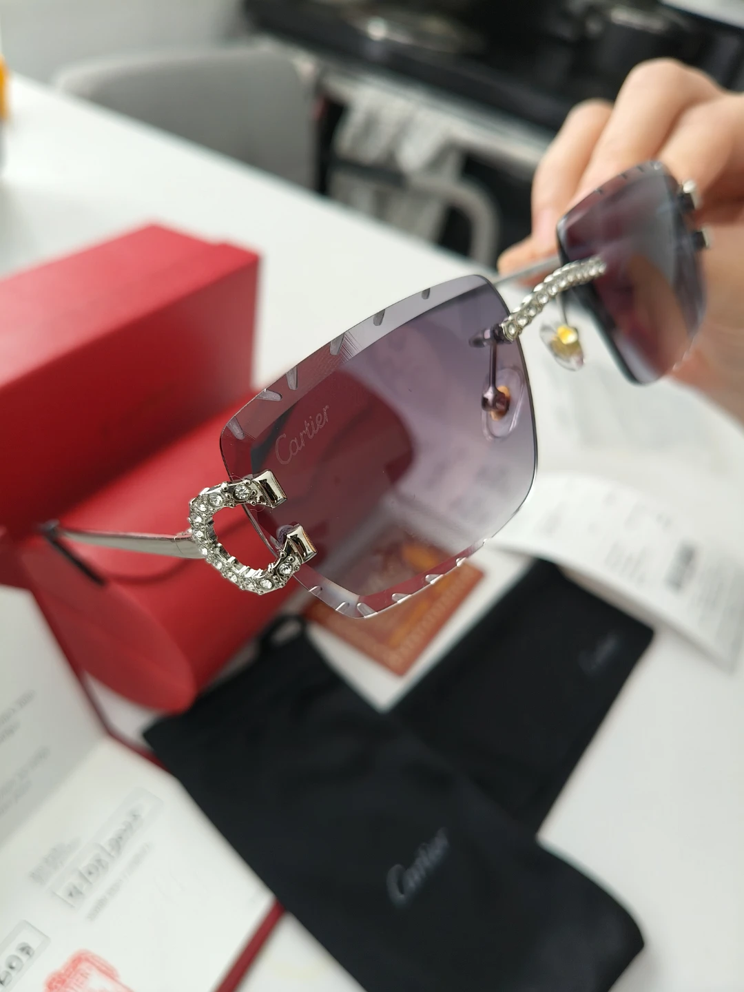Cartier Rimless Sunglasses