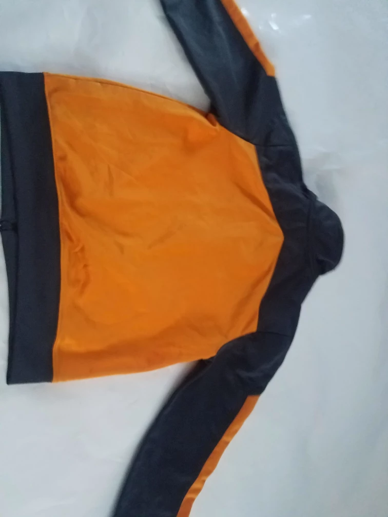 Nike Track Jacket Orange/Gray Size 7 - photo 2