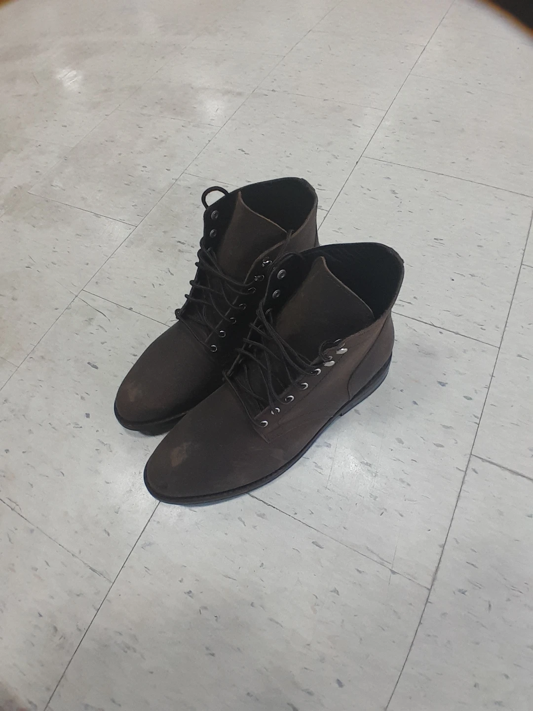Men's Brown Lace-Up Ankle Boots Original Thursday Size 13 - photo 3