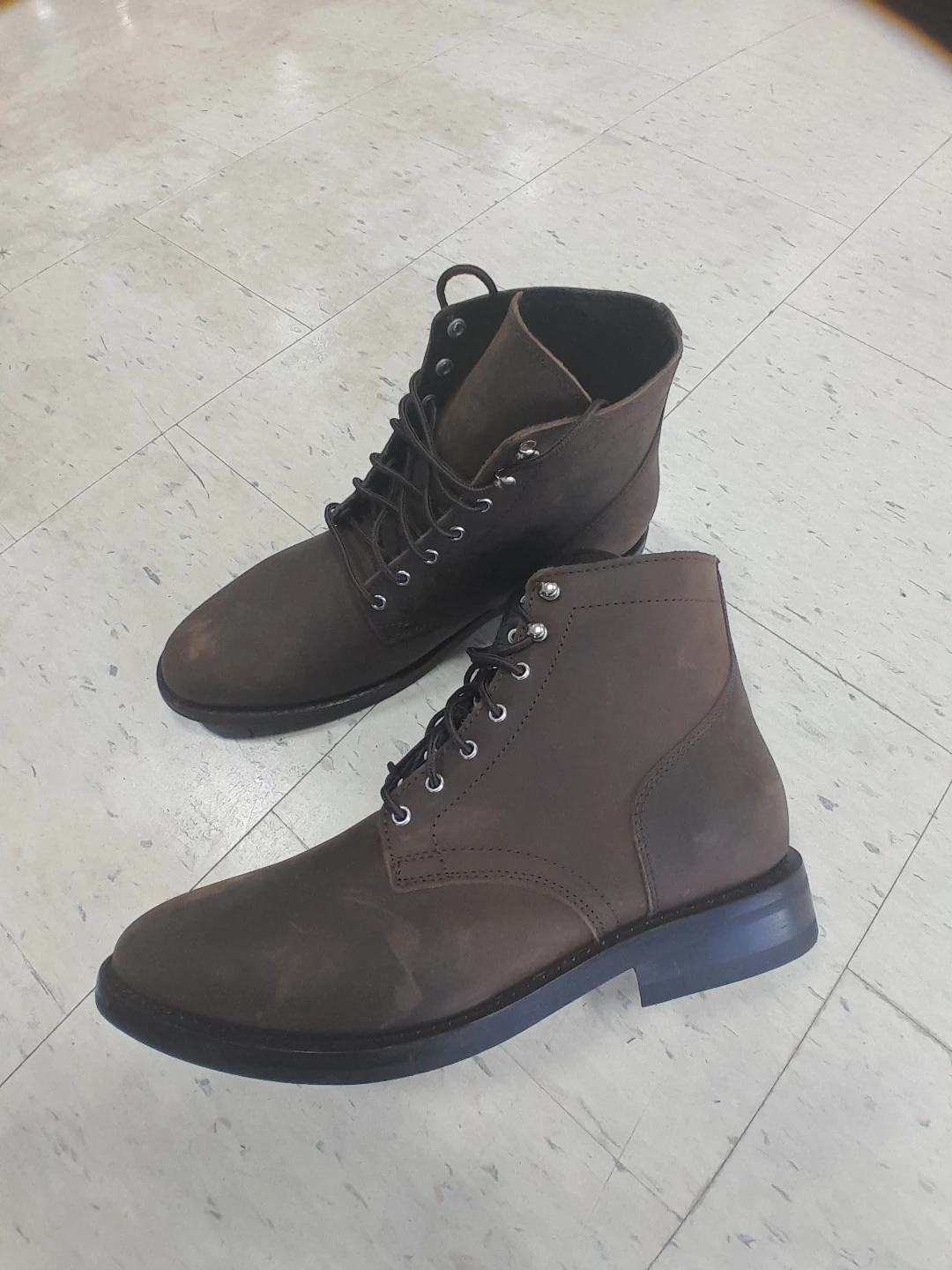 Men's Brown Lace-Up Ankle Boots Original Thursday Size 13 - photo 4