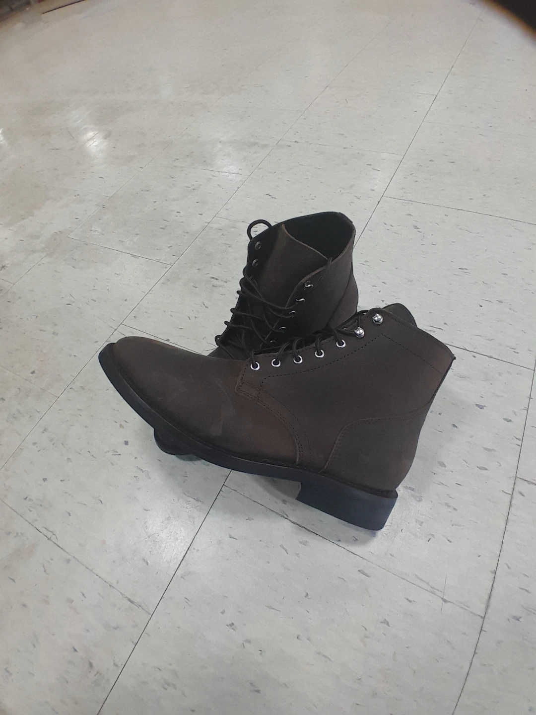 Men's Brown Lace-Up Ankle Boots Original Thursday Size 13 - photo 5