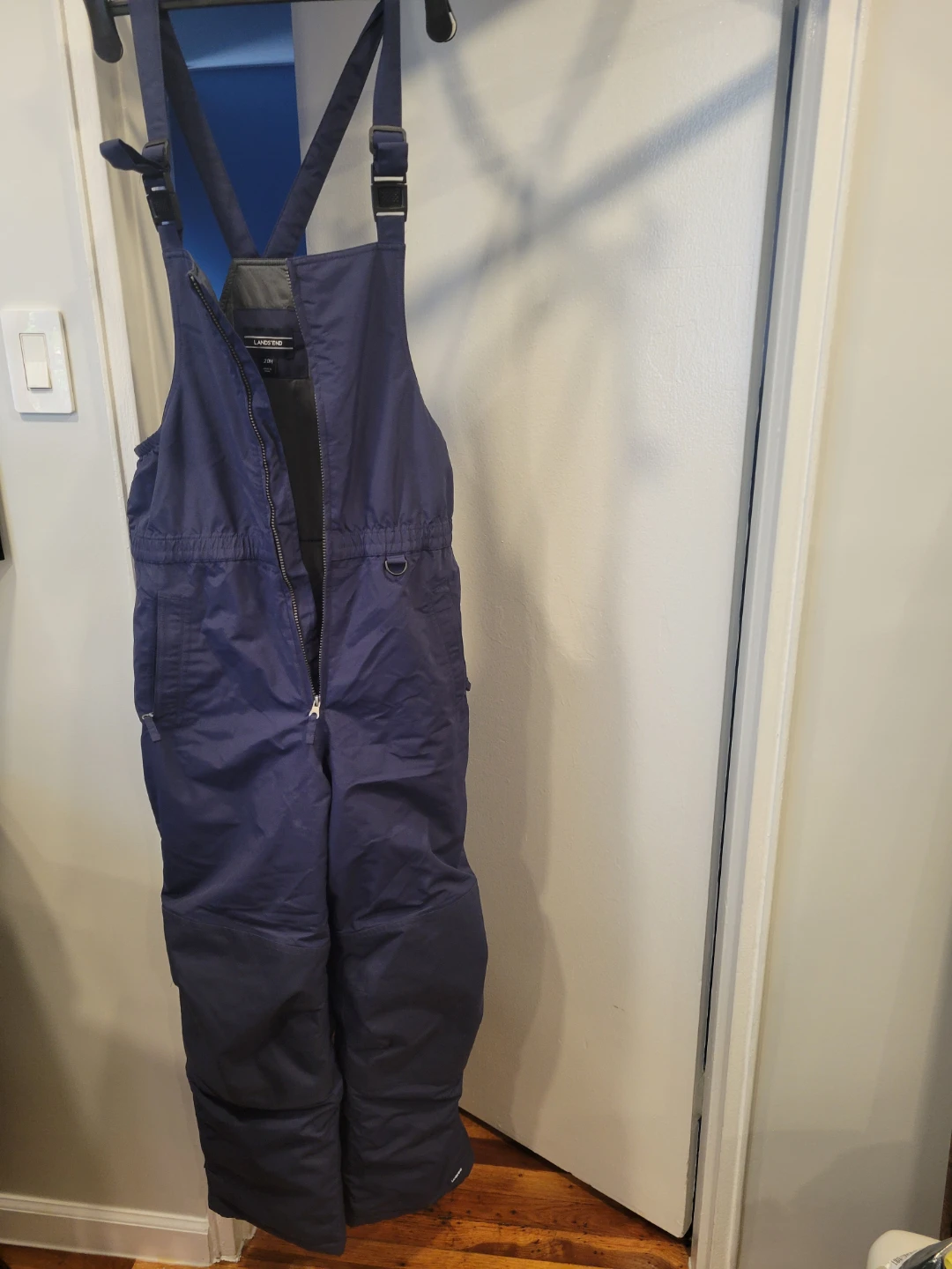 Lands' End Navy Blue Insulated Ski Overalls - Youth M - photo 3