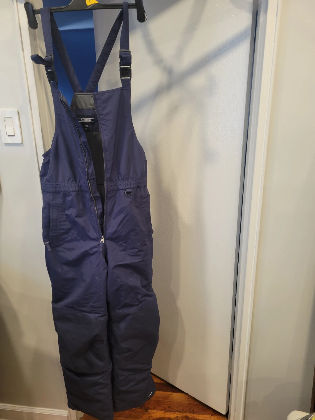 Lands' End Navy Blue Insulated Ski Overalls - Youth M - photo 4