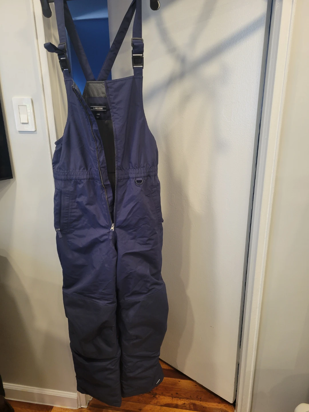Lands' End Navy Blue Insulated Ski Overalls - Youth M - photo 5