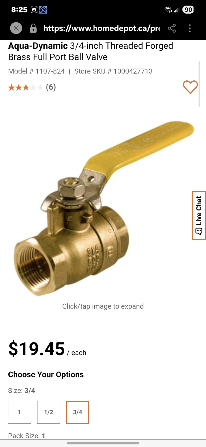 Jenkins 3/4-inch Brass Full Port Ball Valve