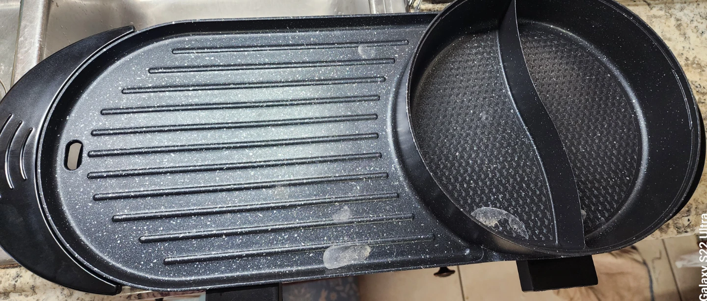 VEVOR 2-in-1 Electric Grill and Hot Pot Combo - photo 2
