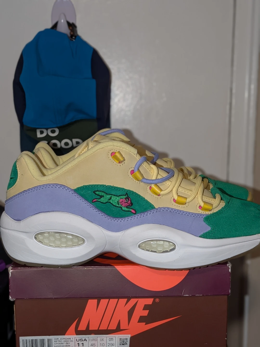Reebok Question Mid "Why Not Us?" "Bred" Size 11 - photo 2