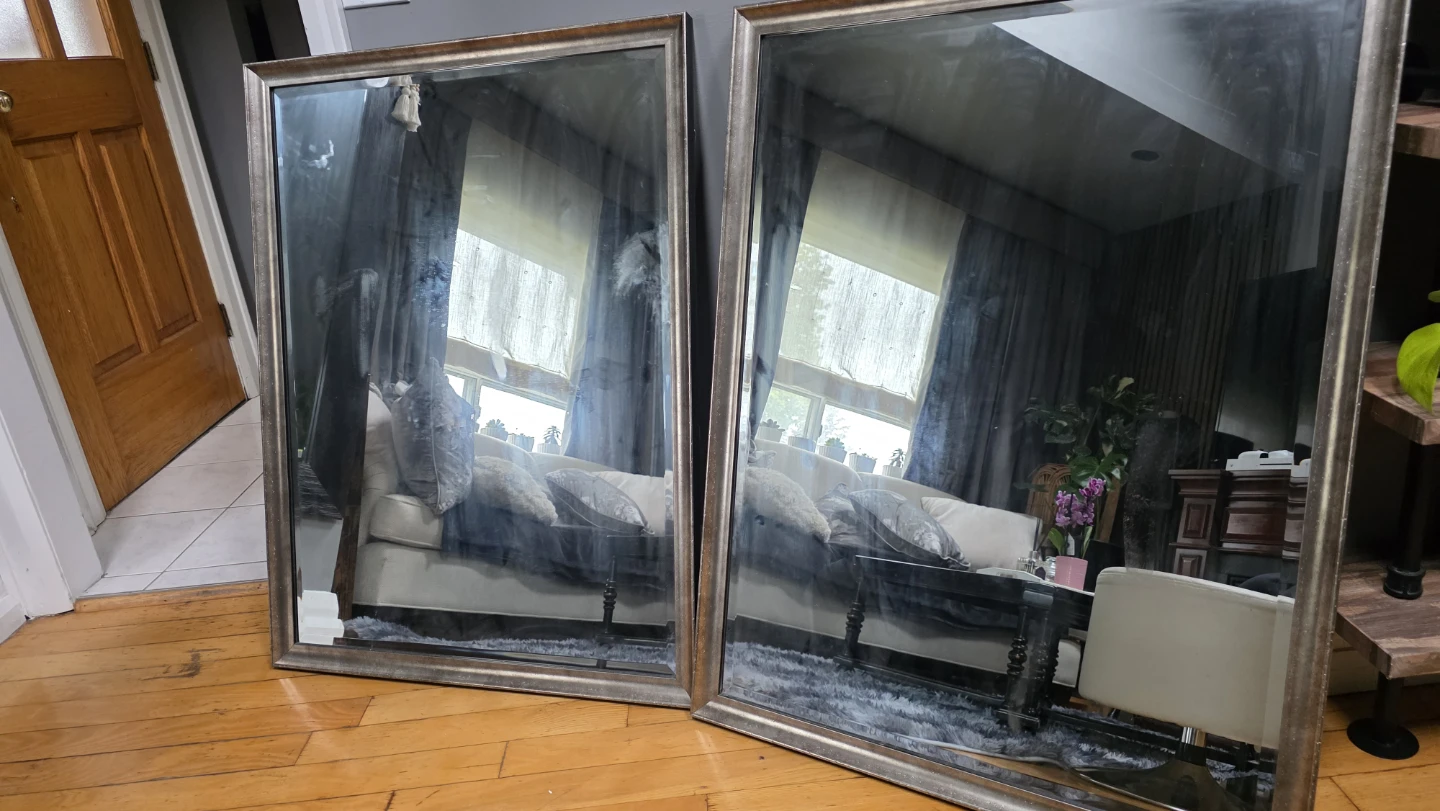 Two Decorative Framed Mirrors
