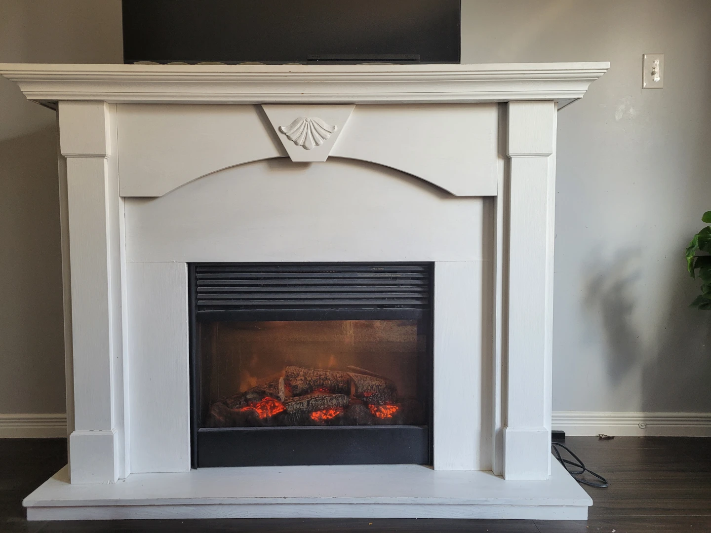 White Electric Fireplace - photo 3