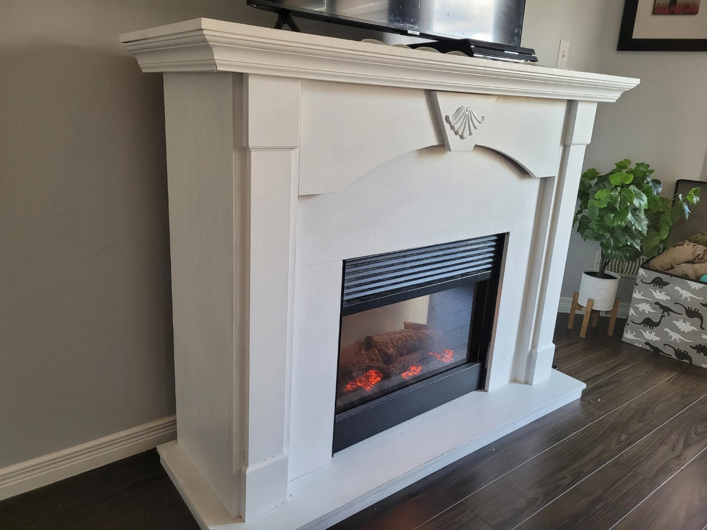 White Electric Fireplace - photo 5