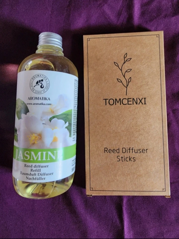 Aromatika Jasmine Reed Diffuser Refill with Tomcenxi Reeds - photo 3