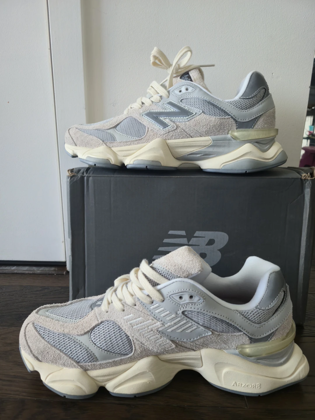 New Balance 9060 Grey Beige Sneakers Men Size 11