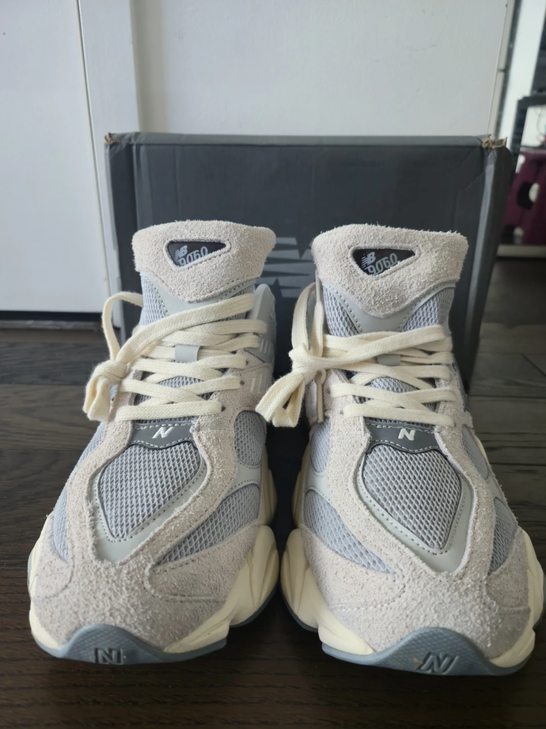 New Balance 9060 Grey Beige Sneakers Men Size 11 - photo 2